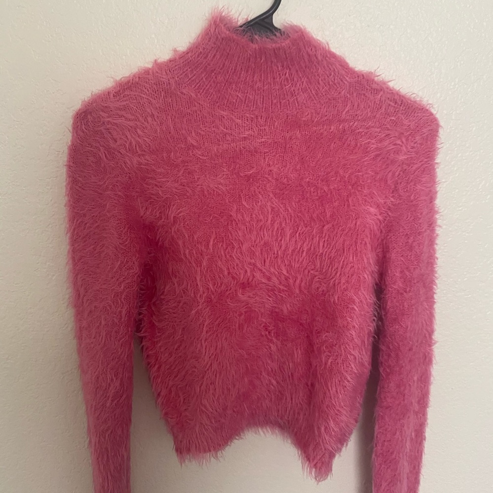 Pink Fuzzy Sweater